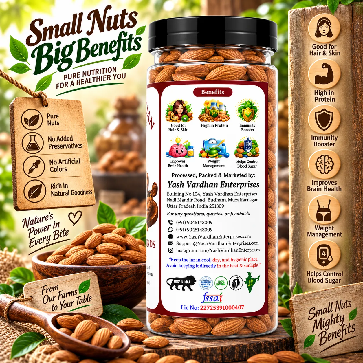 yash vardhan premium almonds 5 yash vardhan premium almonds 5