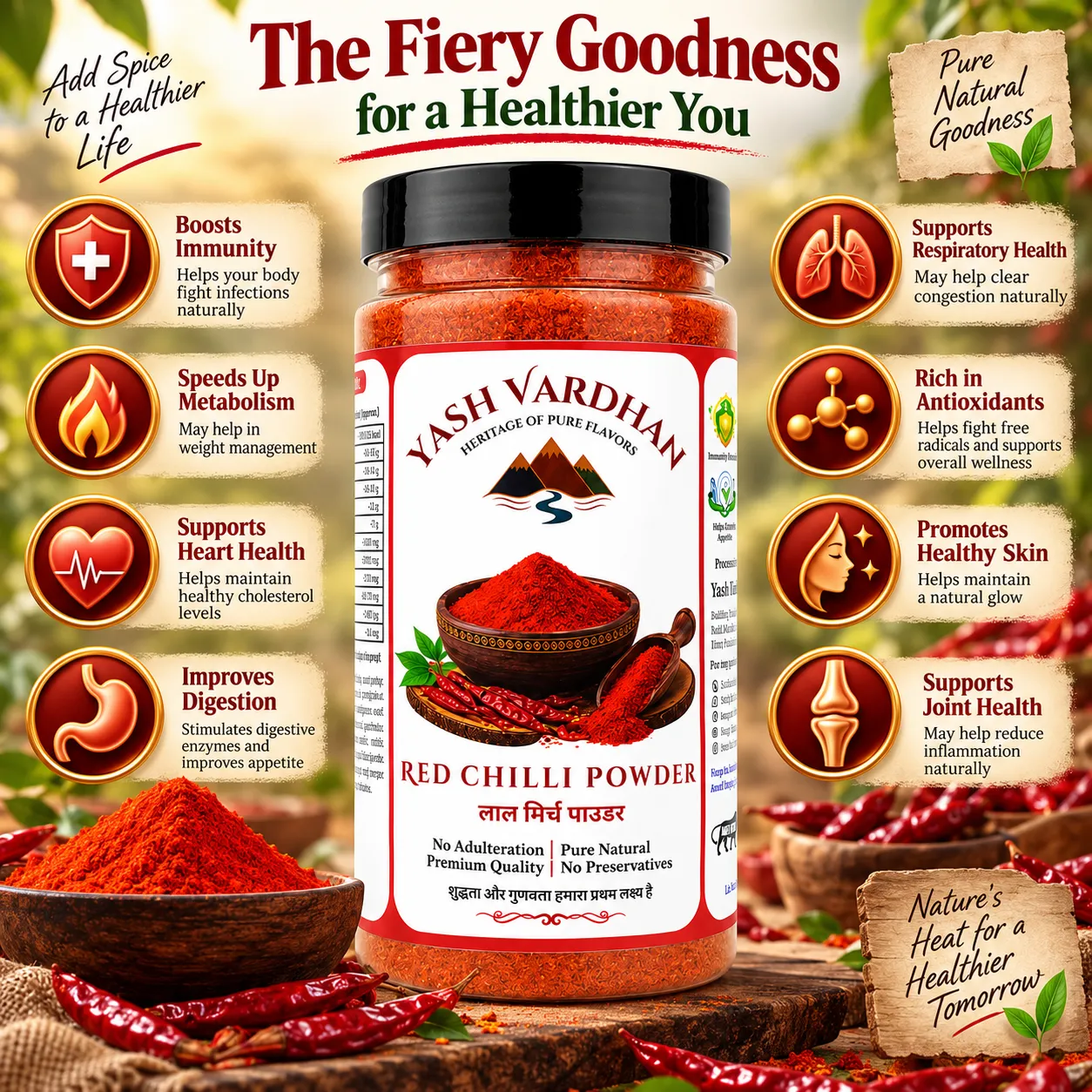 yash vardhan premium red chilli powder 3 yash vardhan premium red chilli powder 3