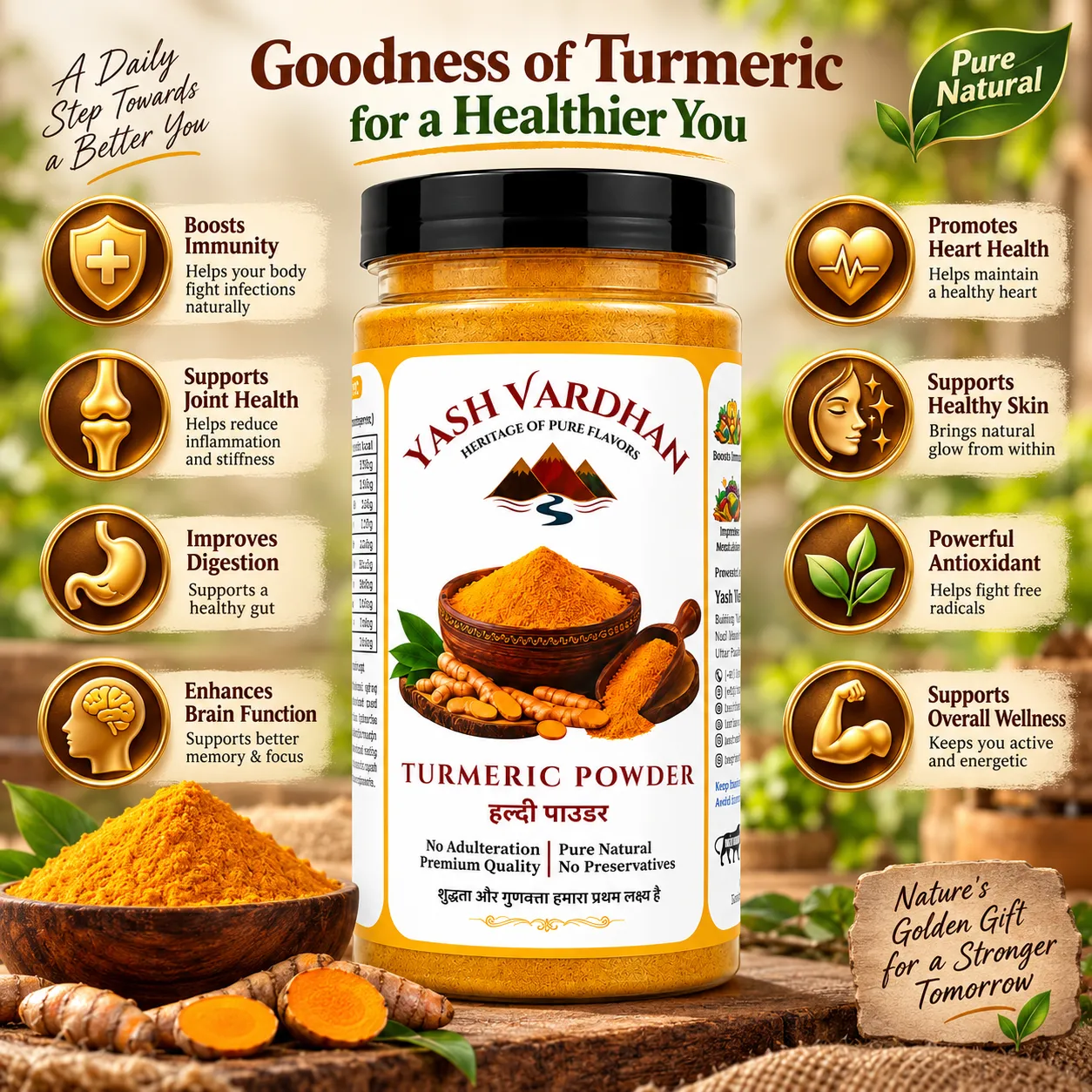 yash vardhan premium turmeric powder 3 yash vardhan premium turmeric powder 3